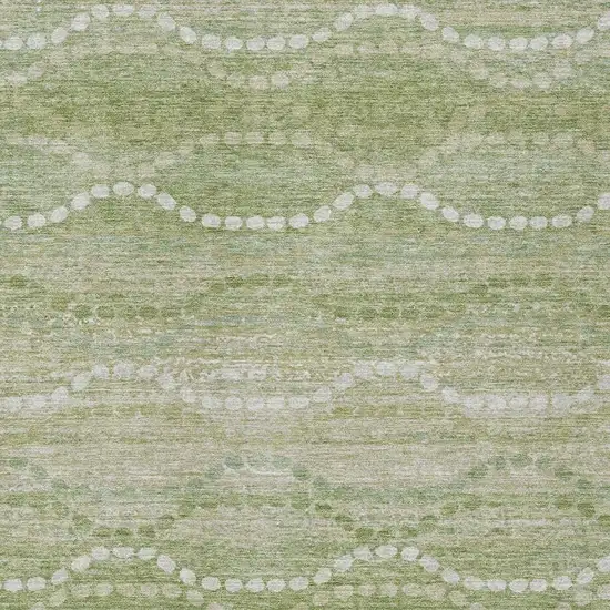 Sage And Ivory Ogee Washable Indoor Outdoor Area Rug Photo 4
