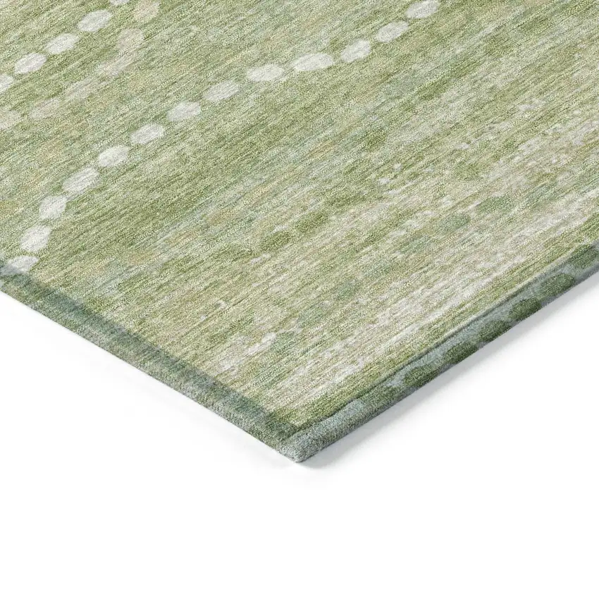 Sage And Ivory Ogee Washable Indoor Outdoor Area Rug Photo 6