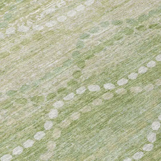 Sage And Ivory Ogee Washable Indoor Outdoor Area Rug Photo 8