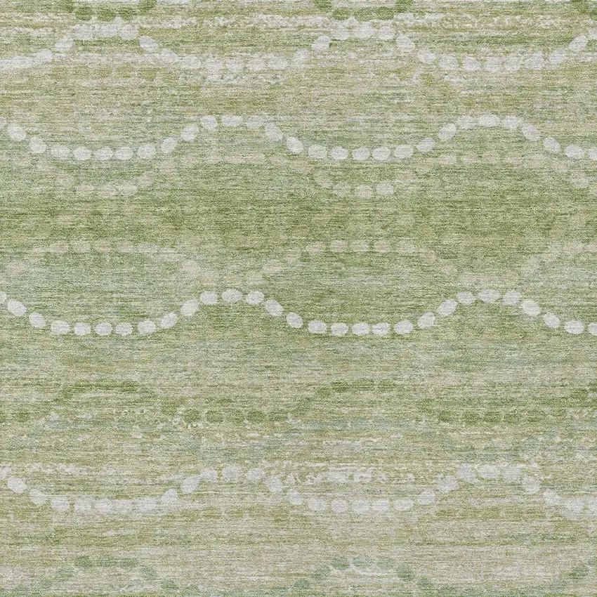 Sage And Ivory Ogee Washable Indoor Outdoor Area Rug Photo 4