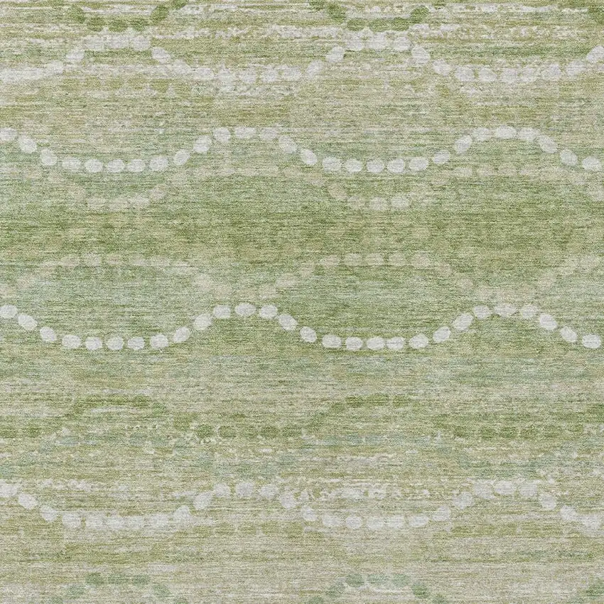 Sage And Ivory Ogee Washable Indoor Outdoor Area Rug Photo 7