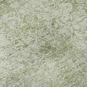 Photo of Sage And Ivory Oriental Washable Area Rug With UV Protection