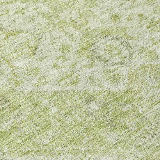 Sage And Ivory Oriental Washable Indoor Outdoor Area Rug Photo 8
