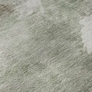 Photo of Sage And Linen Abstract Washable Area Rug With UV Protection