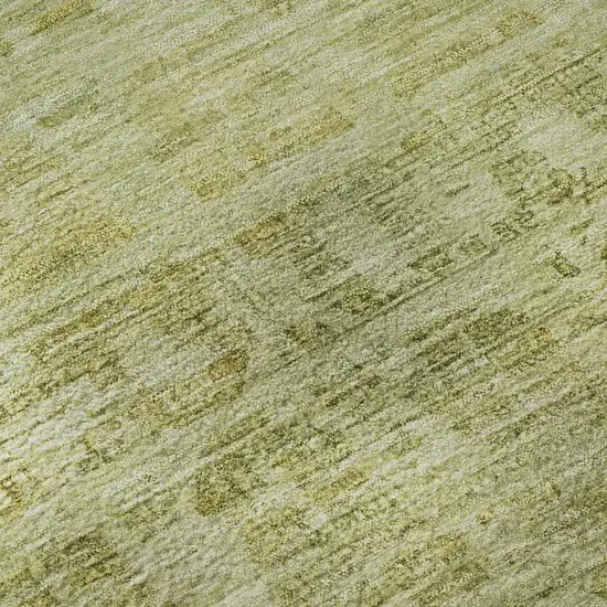 Sage And Mint Green Oriental Washable Area Rug With UV Protection Photo 8