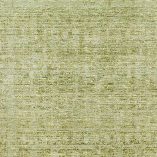 Sage And Mint Green Oriental Washable Area Rug With UV Protection Photo 2