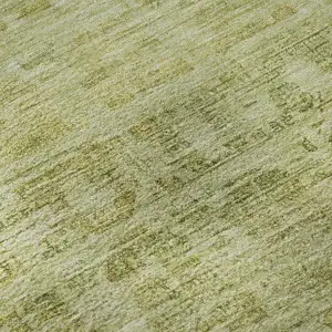 Photo of Sage And Mint Green Oriental Washable Area Rug With UV Protection