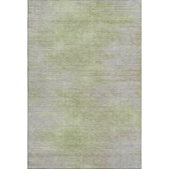 Sage And Taupe Abstract Washable Area Rug With UV Protection Photo 7