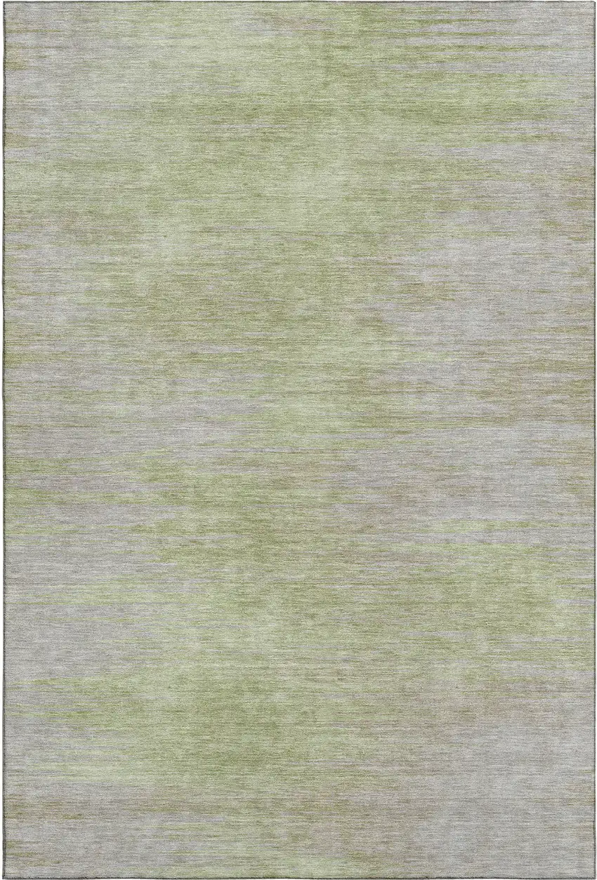 Sage And Taupe Abstract Washable Area Rug With UV Protection Photo 7