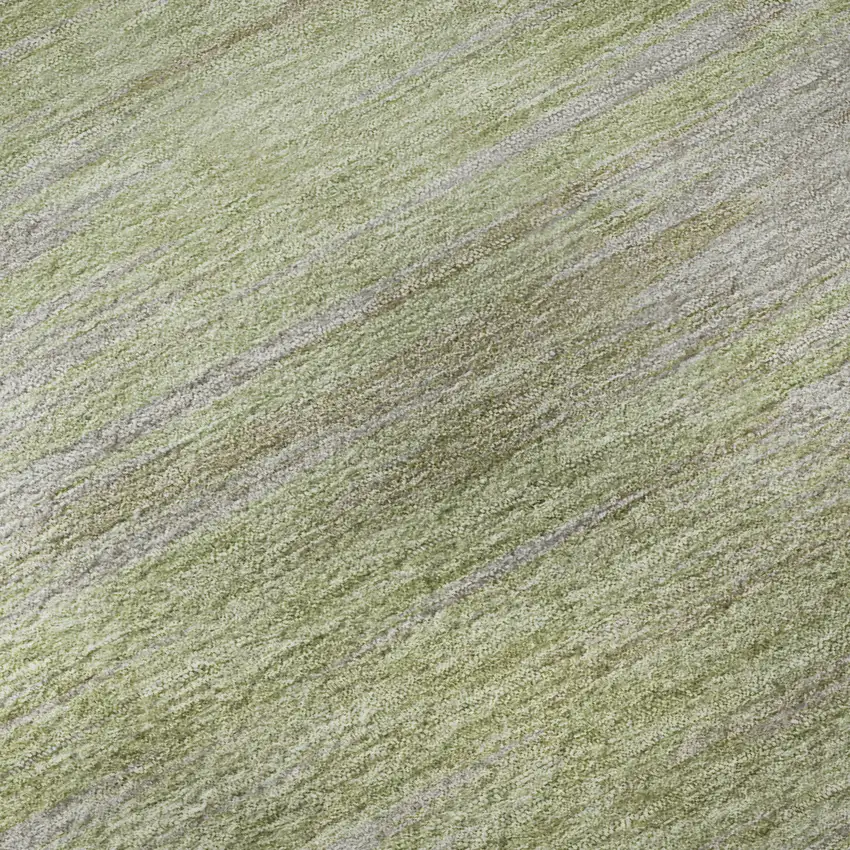 Sage And Taupe Abstract Washable Area Rug With UV Protection Photo 1