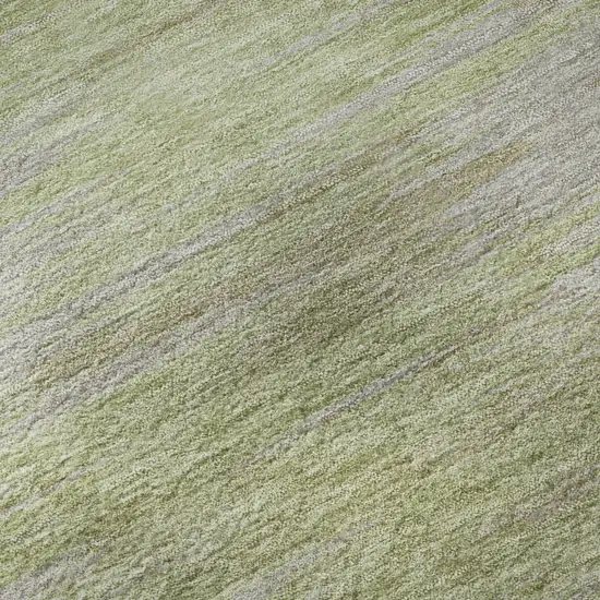 Sage And Taupe Abstract Washable Area Rug With UV Protection Photo 1