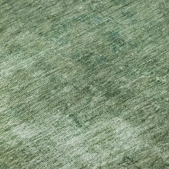 Sage And Teal Abstract Washable Area Rug With UV Protection Photo 2