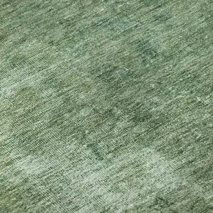 Photo of Sage And Teal Abstract Washable Area Rug With UV Protection
