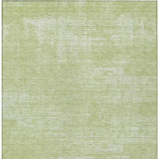 Sage Artichoke Green And Mint Green Abstract Washable Indoor Outdoor Area Rug Photo 6