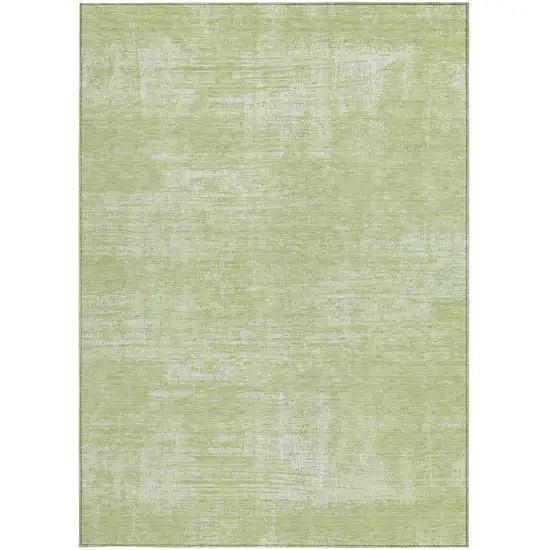 Sage Artichoke Green And Mint Green Abstract Washable Indoor Outdoor Area Rug Photo 3