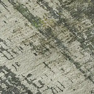 Photo of Sage Beige And Gray Abstract Washable Area Rug With UV Protection