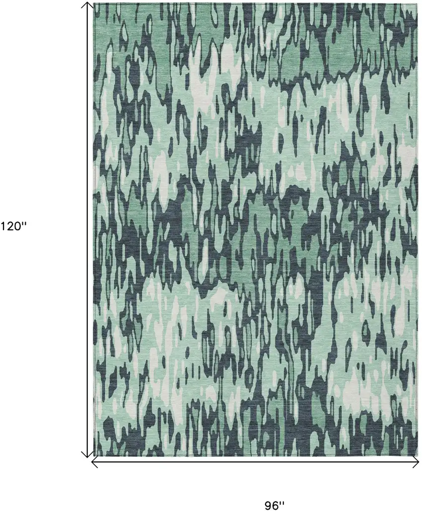 Sage Black And Ivory Striped Washable Indoor Outdoor Area Rug Photo 3