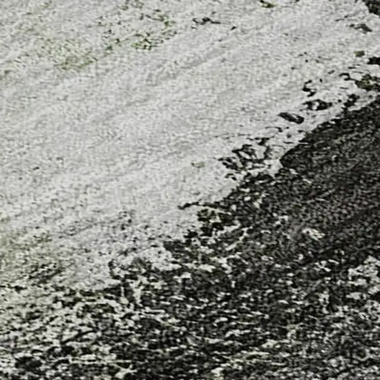 Sage Charcoal And Ivory Abstract Washable Area Rug With UV Protection Photo 2