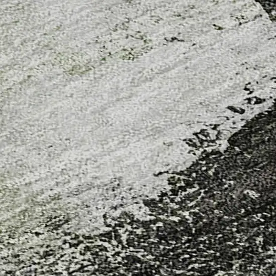 Sage Charcoal And Ivory Abstract Washable Area Rug With UV Protection Photo 2