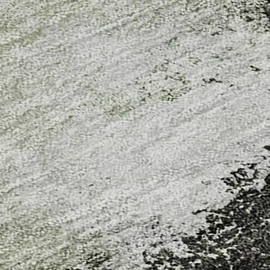 Sage Charcoal And Ivory Abstract Washable Area Rug With UV Protection Photo 2