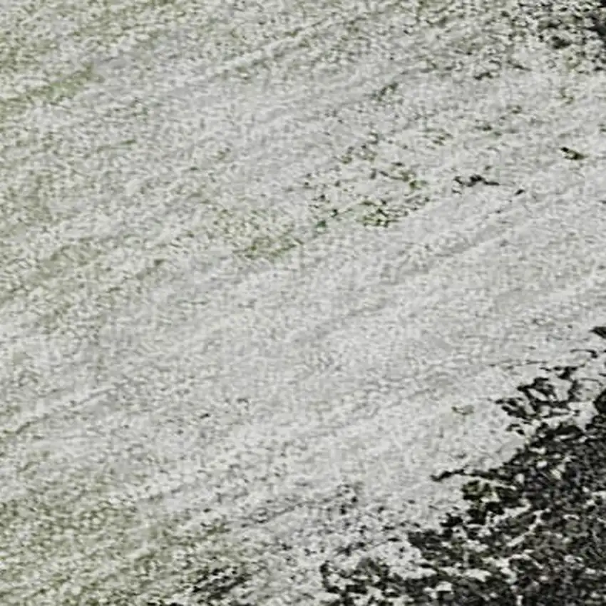 Sage Charcoal And Ivory Abstract Washable Area Rug With UV Protection Photo 2