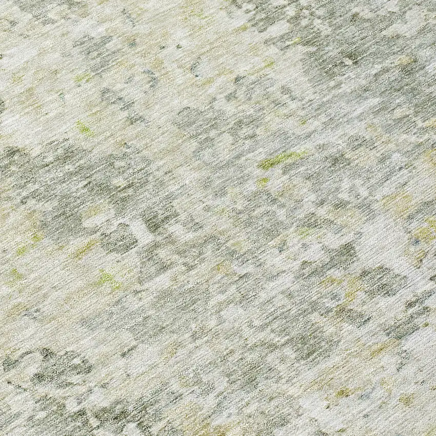Sage Charcoal And Ivory Abstract Washable Indoor Outdoor Area Rug Photo 7