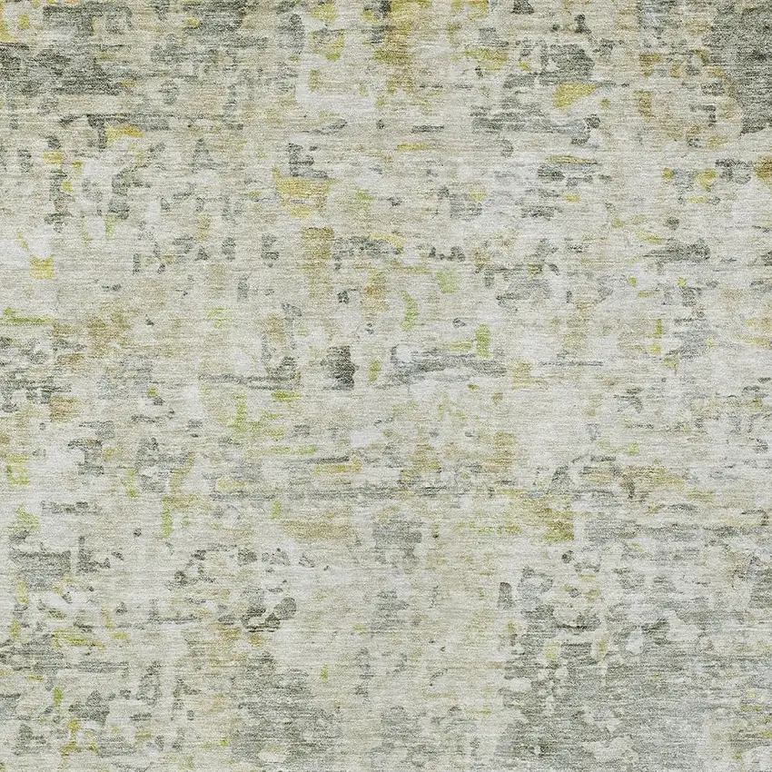 Sage Charcoal And Ivory Abstract Washable Indoor Outdoor Area Rug Photo 5