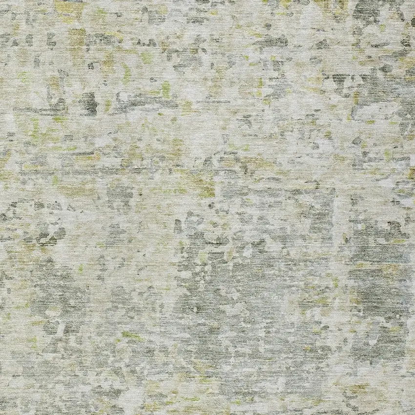 Sage Charcoal And Ivory Abstract Washable Indoor Outdoor Area Rug Photo 5