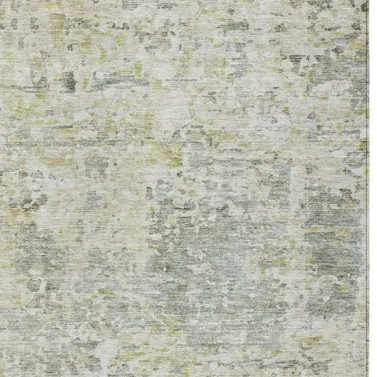 Sage Charcoal And Ivory Abstract Washable Indoor Outdoor Area Rug Photo 5