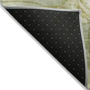 Photo of Sage Fern Green And Ivory Floral Washable Indoor Outdoor Area Rug
