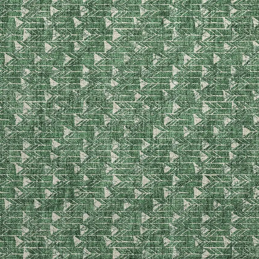 Sage Geometric Washable Non Skid Indoor Outdoor Area Rug Photo 6