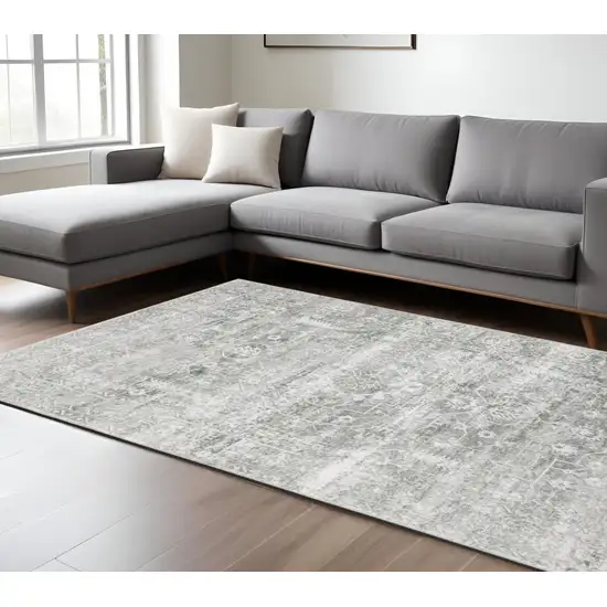 Sage Green Oriental Non Skid Area Rug Photo 1