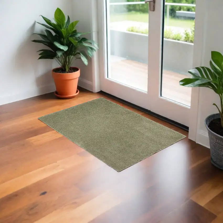 Sage Green Indoor Shag Rug Photo 1