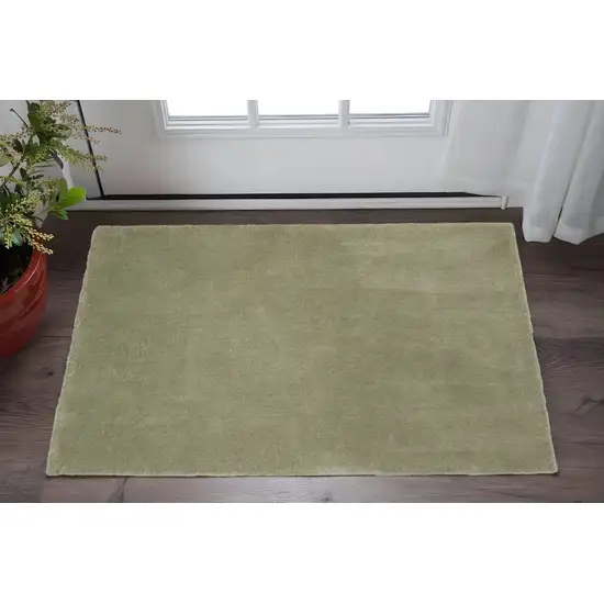 Sage Shag Hand Woven Area Rug Photo 1