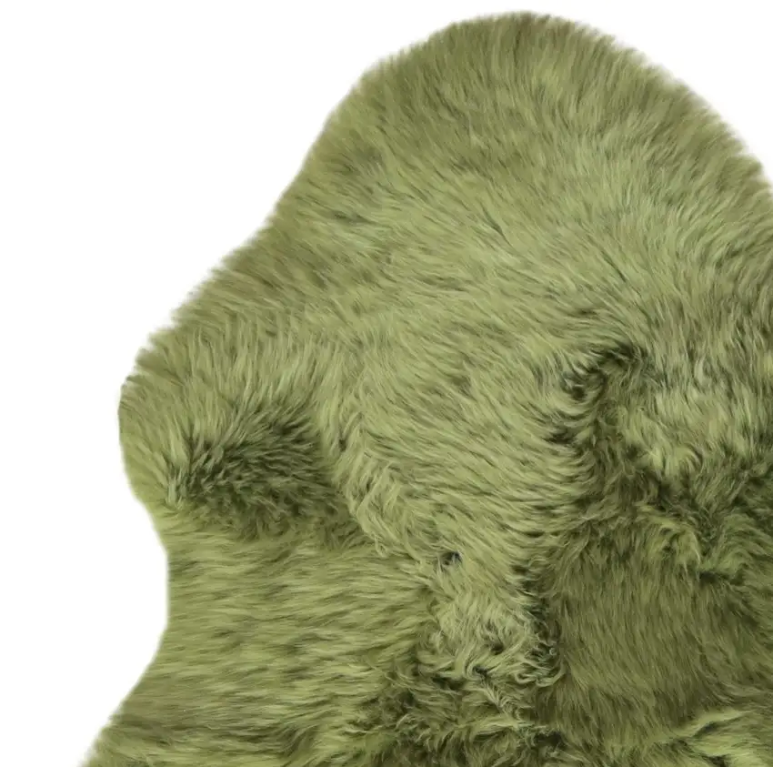 Sage Green New Zealand Natural  Sheepskin Rug Photo 5