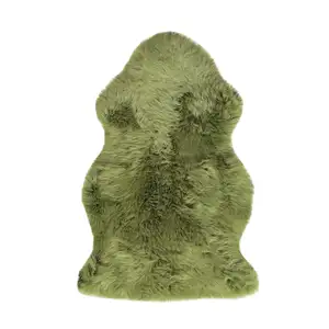 Photo of Sage Green New Zealand Natural  Sheepskin Rug