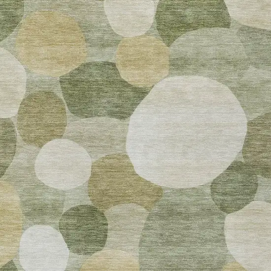 Sage Ivory And Beige Geometric Washable Indoor Outdoor Area Rug Photo 2