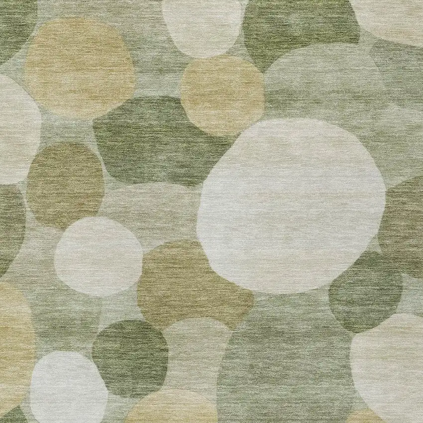 Sage Ivory And Beige Geometric Washable Indoor Outdoor Area Rug Photo 2