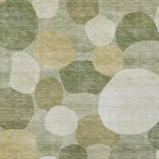 Sage Ivory And Beige Geometric Washable Indoor Outdoor Area Rug Photo 2