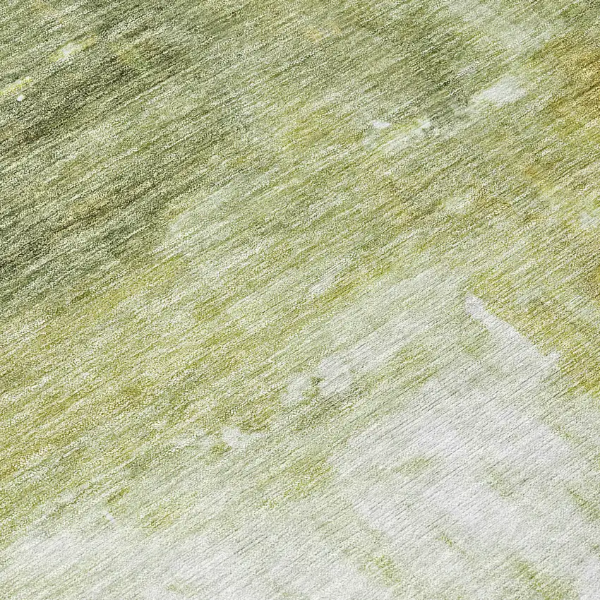 Sage Ivory And Brown Abstract Washable Indoor Outdoor Area Rug Photo 8