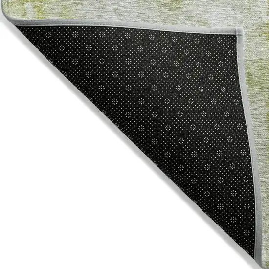 Sage Ivory And Brown Abstract Washable Indoor Outdoor Area Rug Photo 3