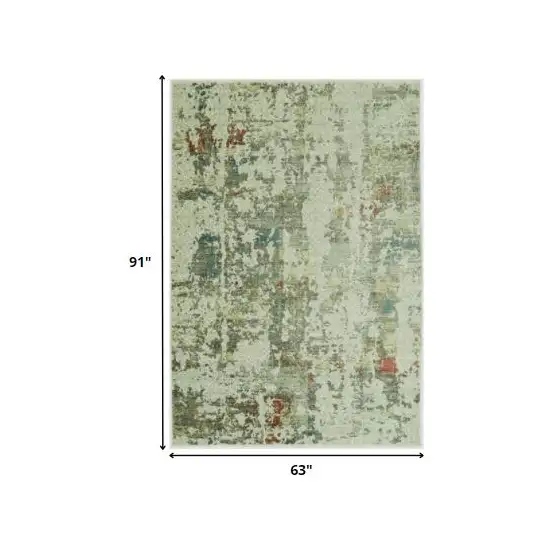 Sage Ivory Weathered Vintage Area Rug Photo 4