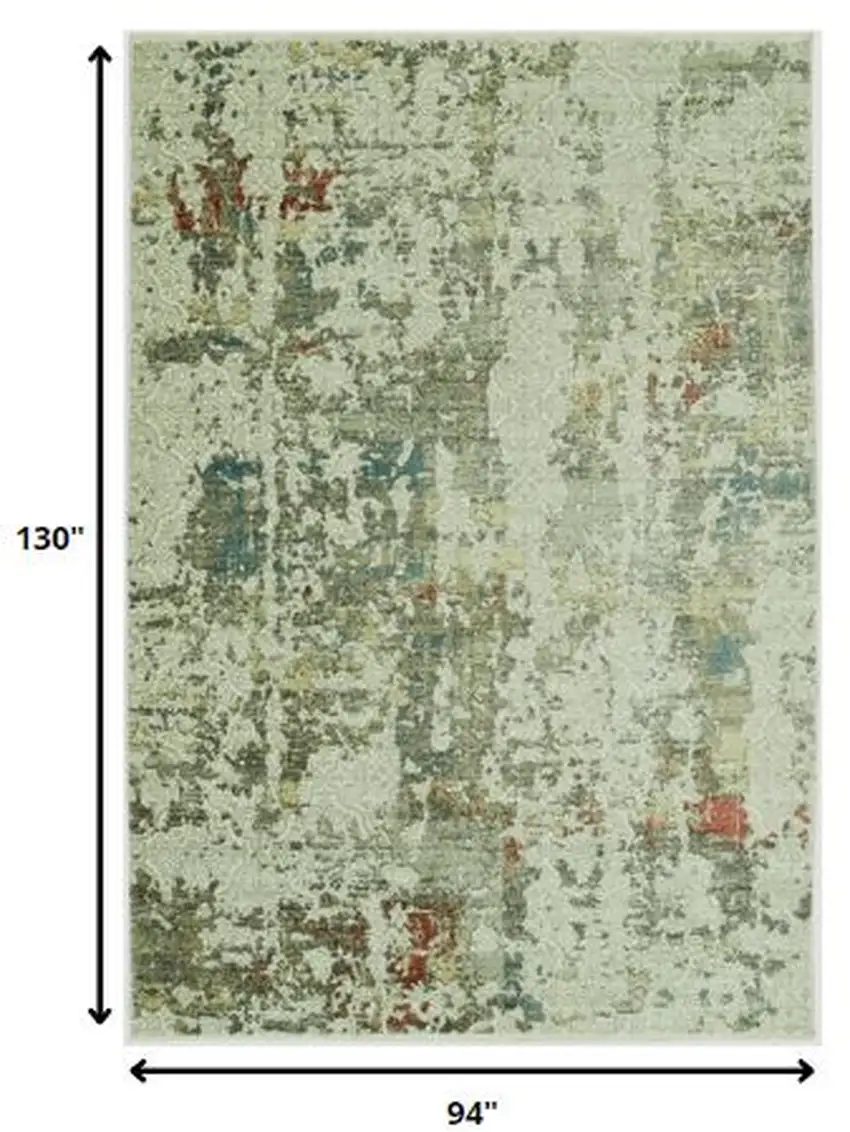 Sage Ivory Weathered Vintage Area Rug Photo 4