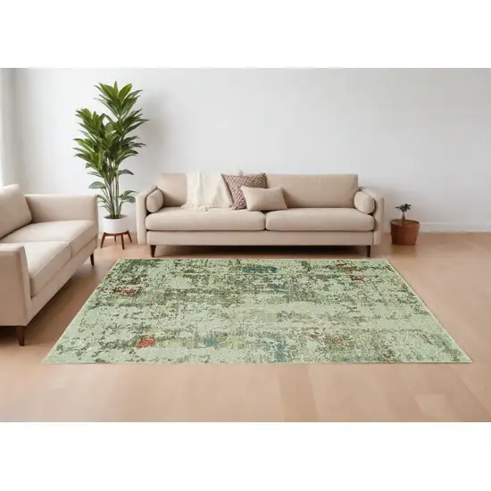 Ivory Abstract Area Rug Photo 1