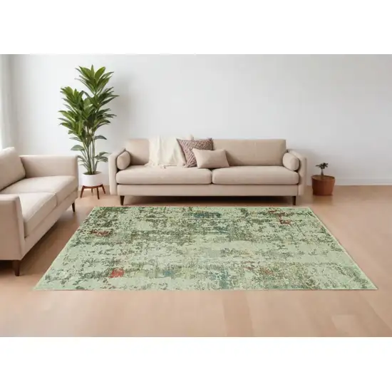 Ivory Abstract Area Rug Photo 1