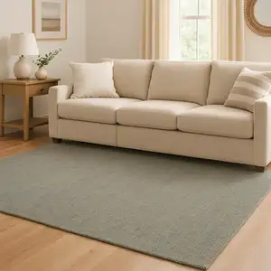 Photo of Sage Jute Flatweave Handmade Area Rug