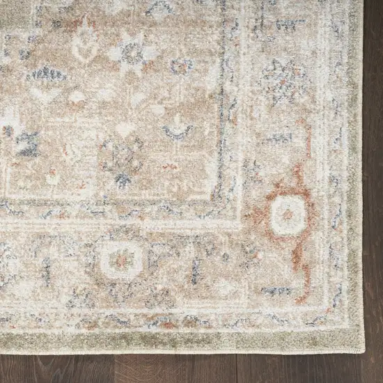 Sage Oriental Power Loom Distressed Washable Area Rug Photo 9