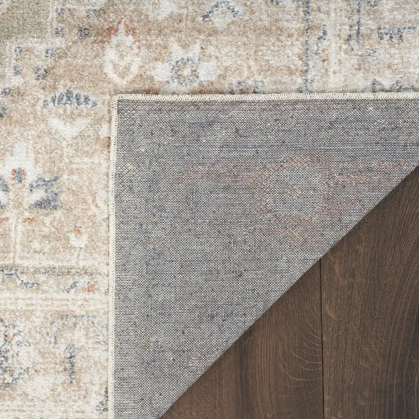 Sage Oriental Power Loom Distressed Washable Area Rug Photo 8