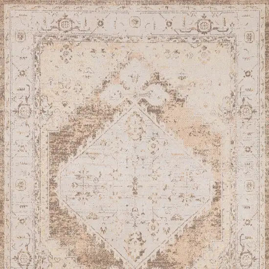 Sage Oriental Power Loom Distressed Washable Area Rug Photo 8