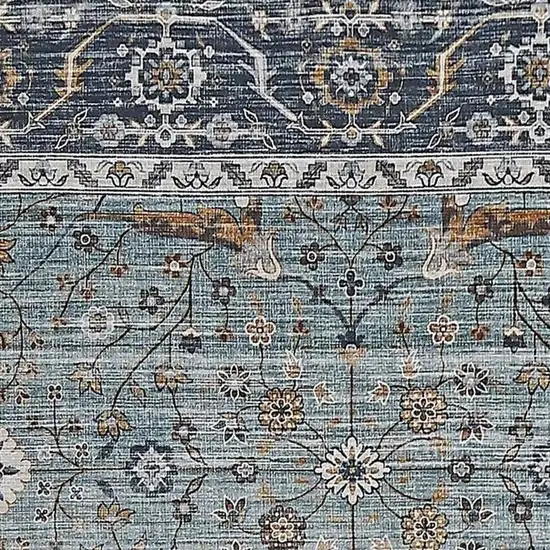 Sage Oriental Stain Resistant Area Rug Photo 3